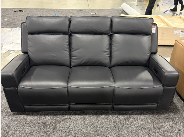 Valley Leather Reclining Sofa - Atlantic Fine Furnitures Melbourne FL