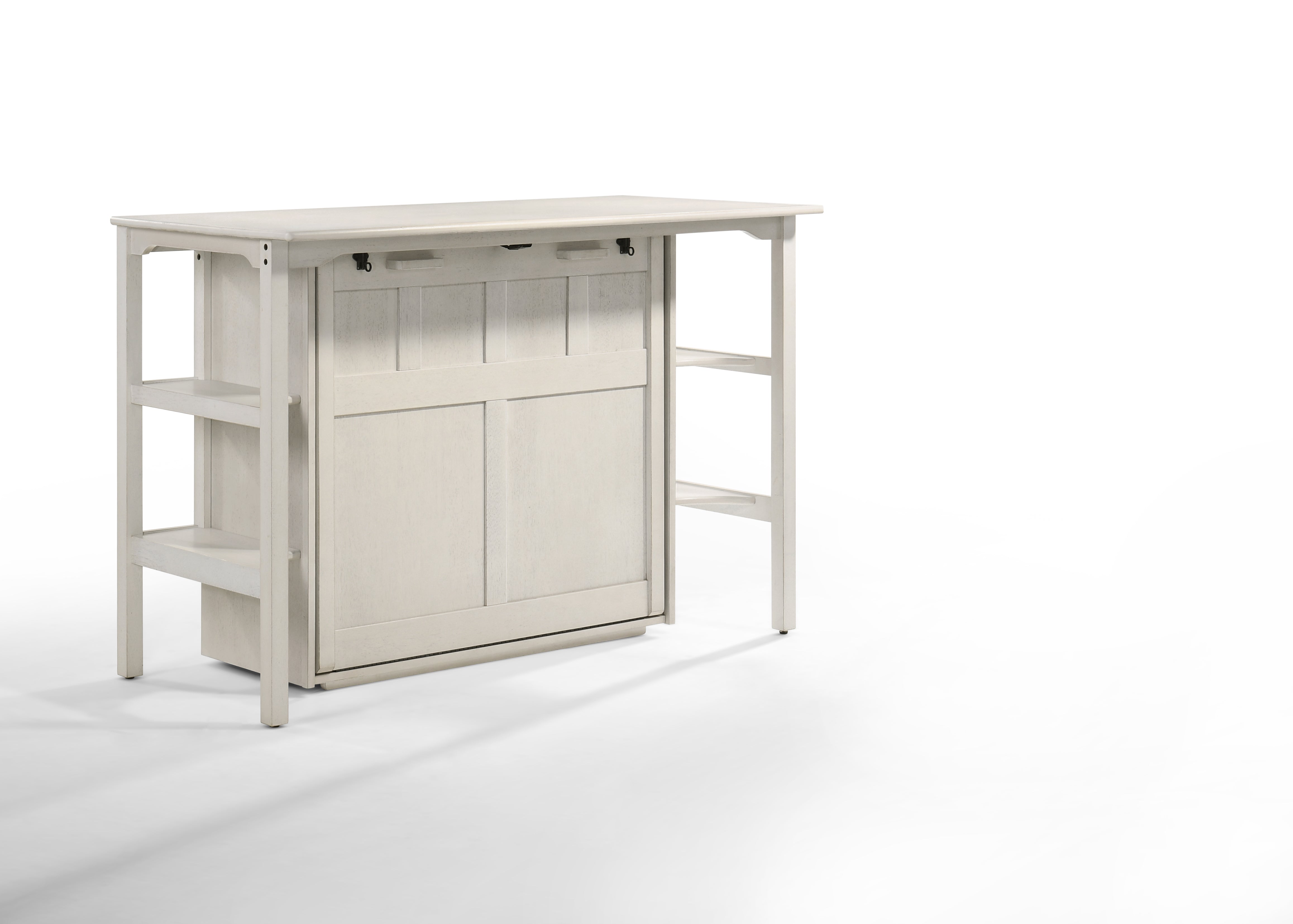 Siesta Desk Cabinet Bed in Vintage White | Atlantic Fine Furniture, Melbourne FL