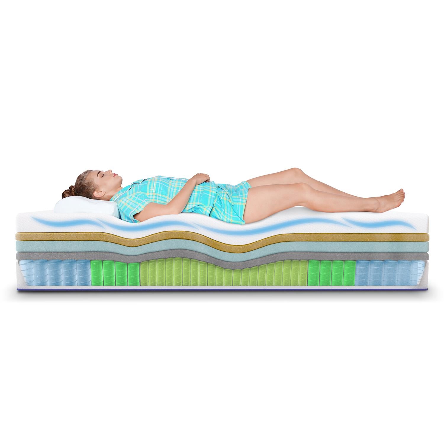 Adjustable Firm to Plush 14'' Hybrid Mattress