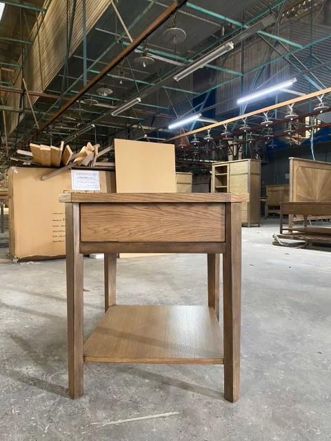 Sun Haven End Table. Oak and Walnut Finish