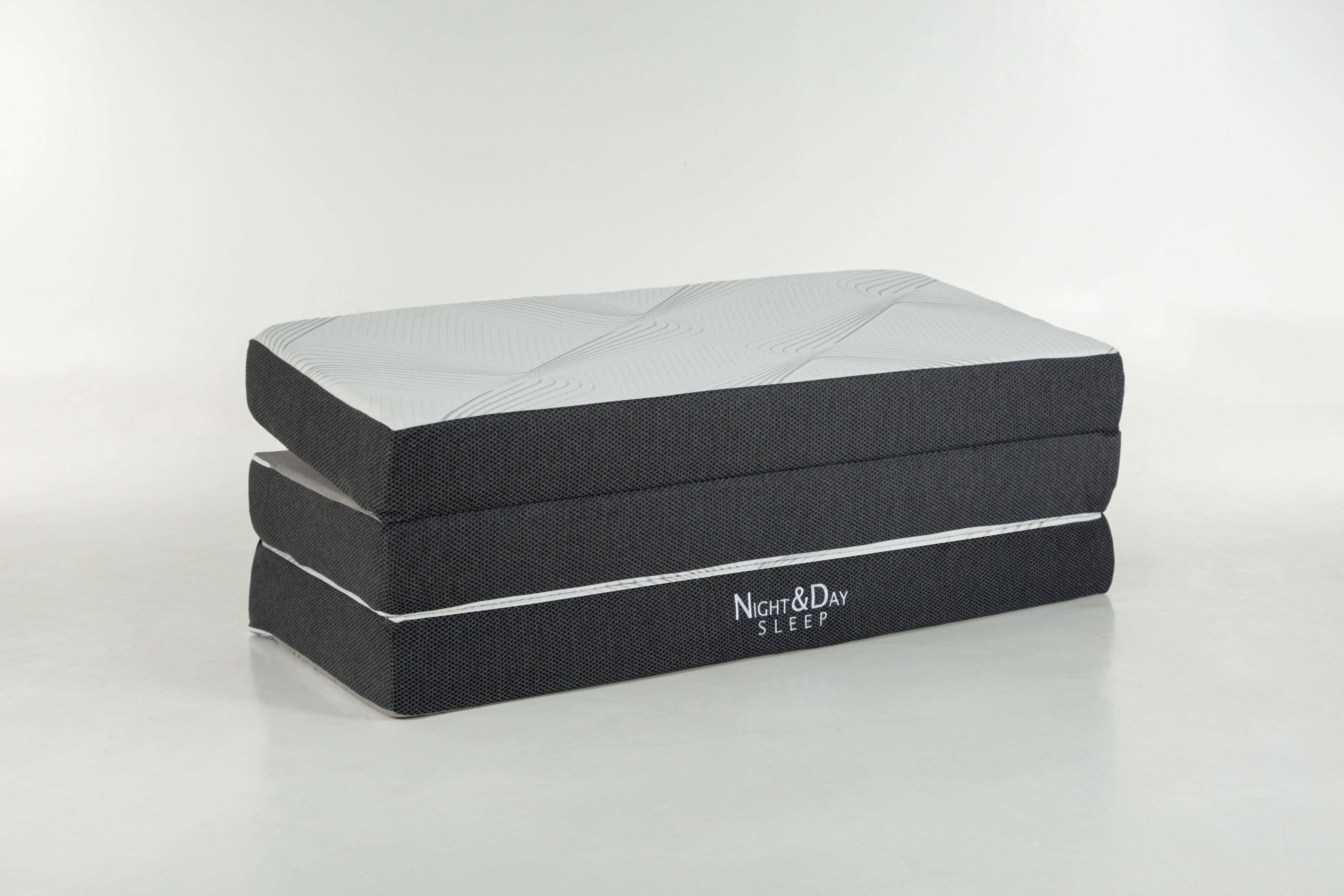 Tri-fold 6-inch gel memory foam pocket coil queen cabinet bed mattress | Atlantic Fine Furniture, Melbourne FL