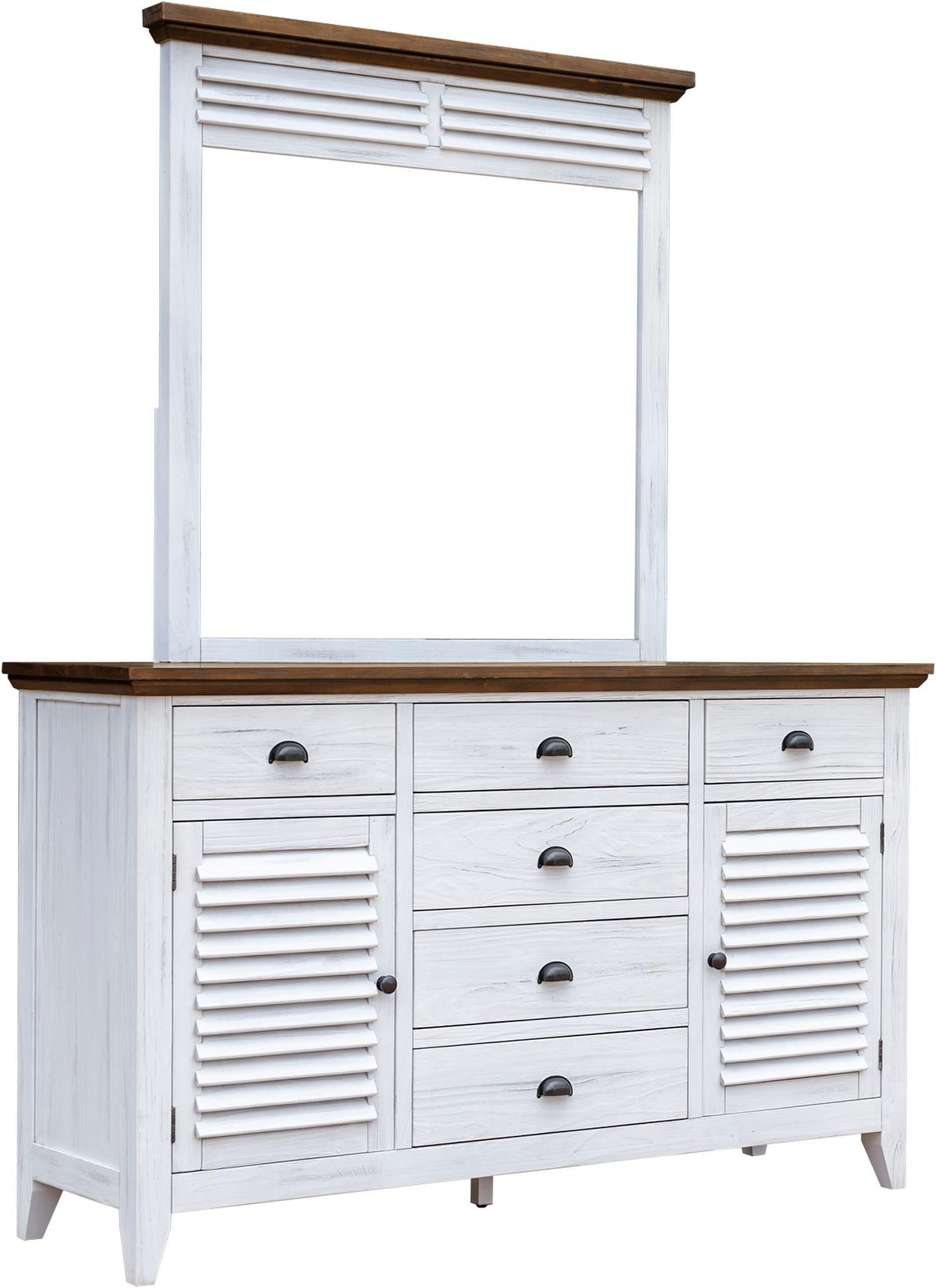 Tuscany Bedroom (2-Tone Distressed White/Brown)