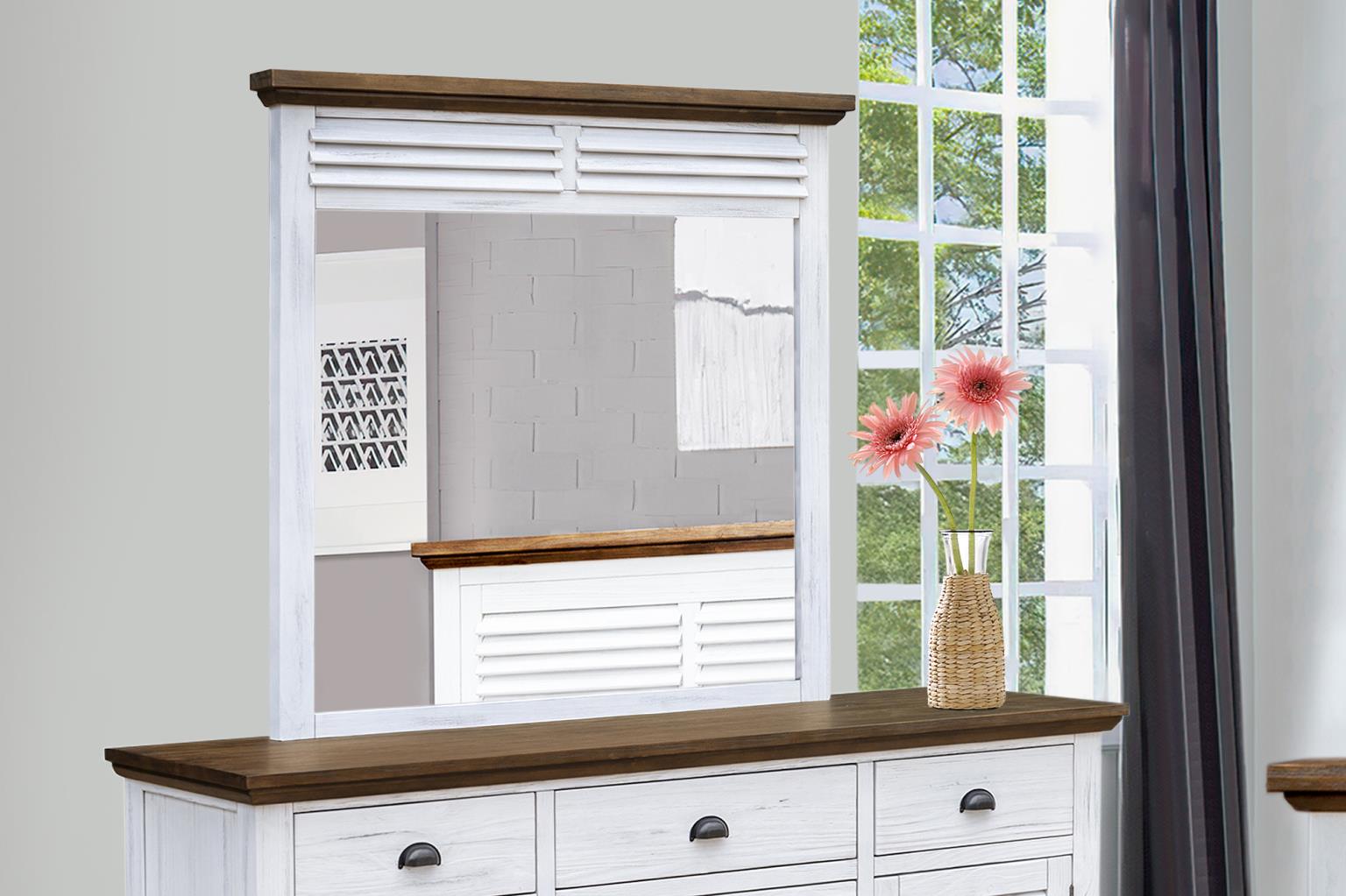 Tuscany Bedroom (2-Tone Distressed White/Brown)