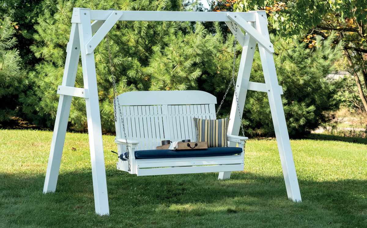 LuxCraft A-Frame Vinyl Swing Stand — Clay