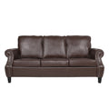 Contemporary 3 Seater Sofa With Nailhead Trim