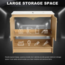 Modern Bathroom Vanity With Ceramic Sink, Freestanding Cabinet, Soft Closing Doors