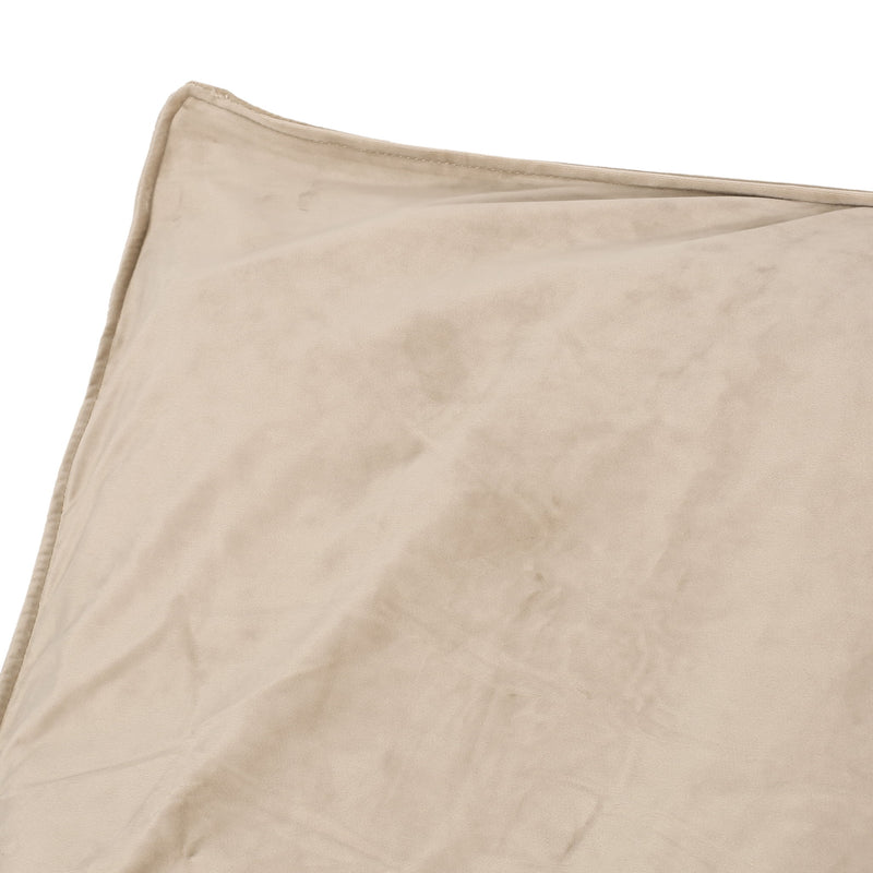 Fila - Velveteen Oversized Seater Bean Bag Chair With Armrests