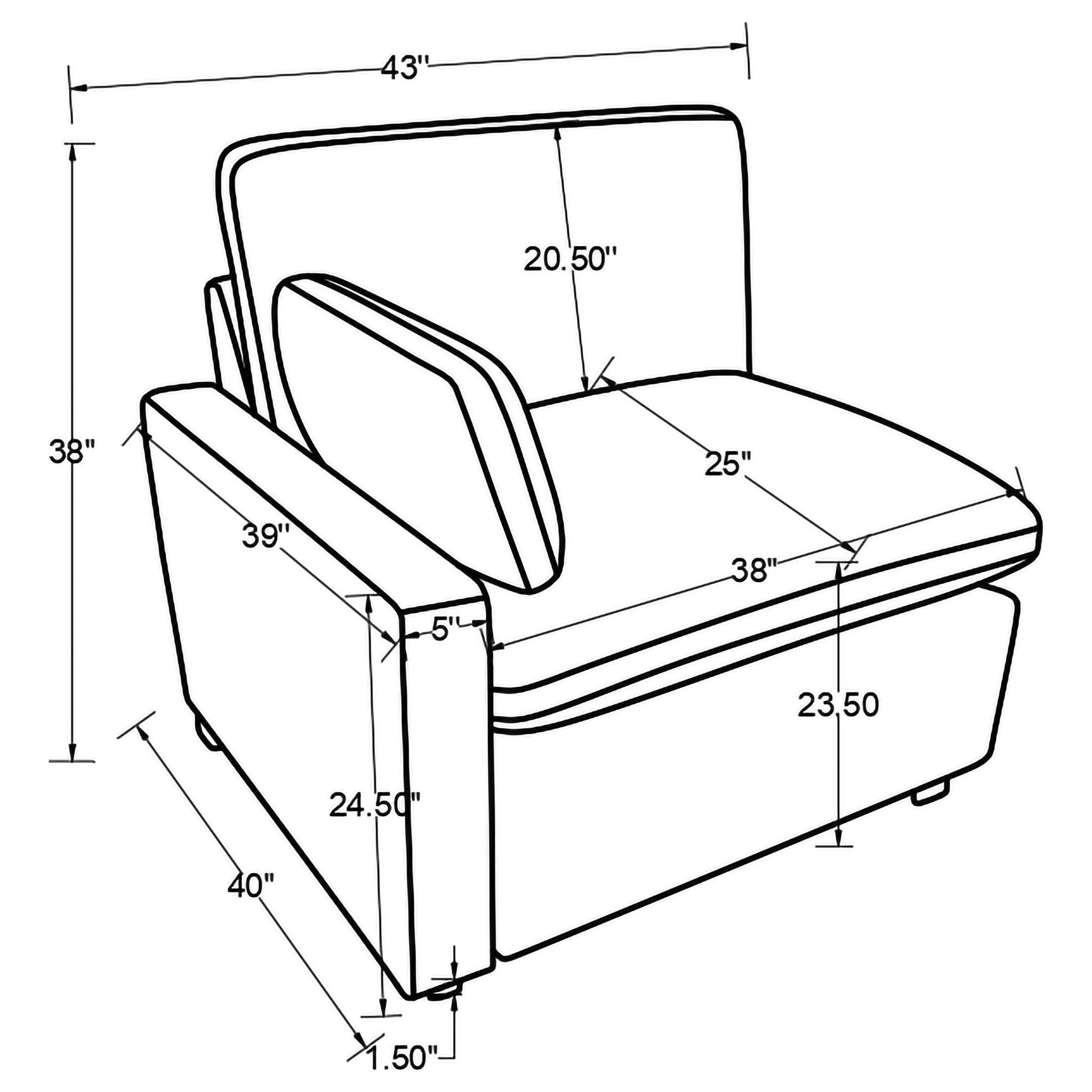 Collins Modular LAF Power Recliner Dark Grey