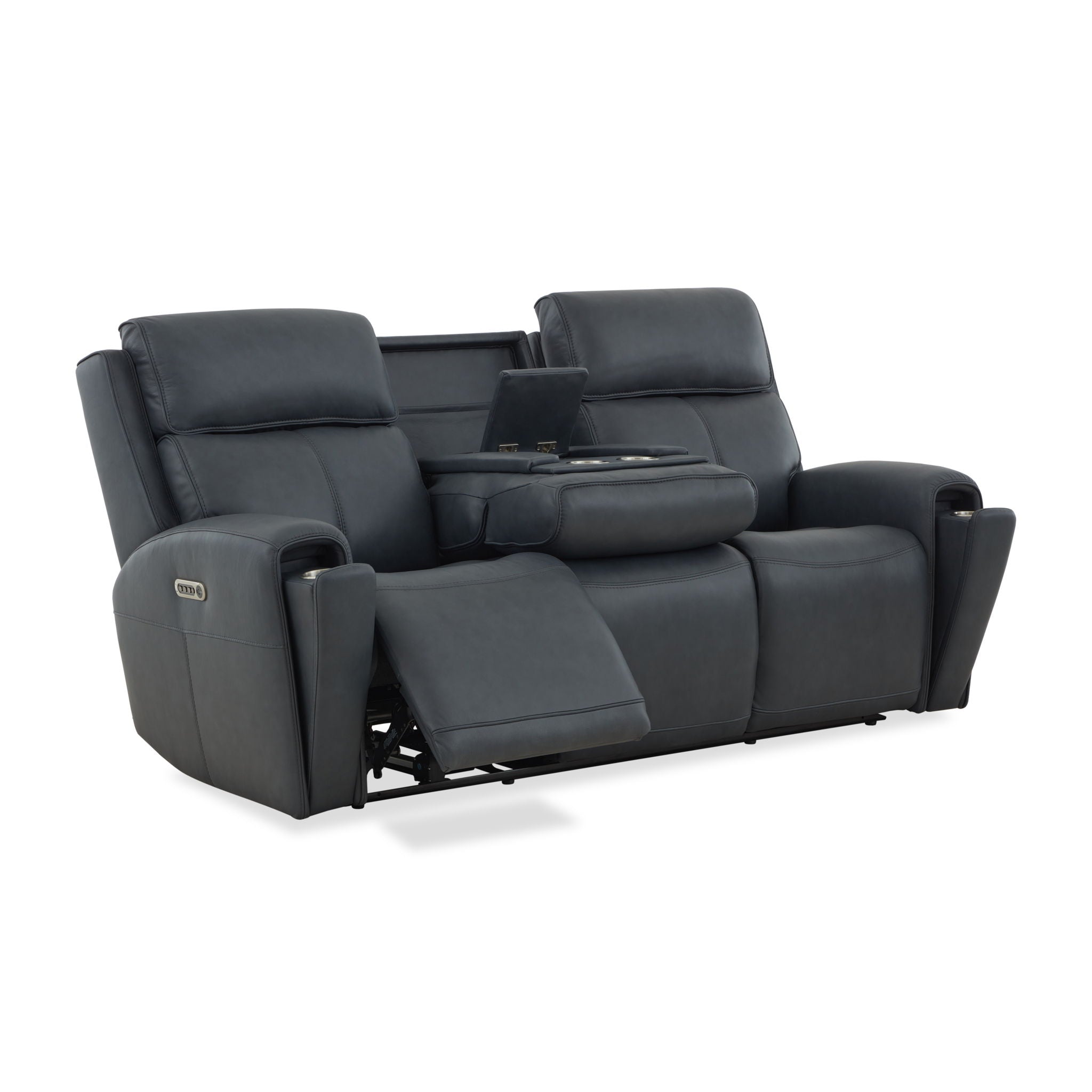 Warren - Power Reclining Sofa With Console, Power Headrest & Lumbar