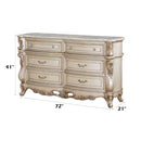 Gorsedd - Dresser - Marble & Antique White - Atlantic Fine Furniture Inc