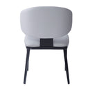 7 Pieces Contemporary Dining Set With Faux Leather Chairs