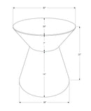 Drum Accent Side Table, Contemporary & Modern Elegant Design