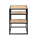 Modern Minimal Floating Shelf Side Table - Coastal Oak