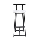 Modern Bar Stools With Backrest For Kitchen (Set of 3)