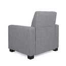 Contemporary Recliner Chair With Push Back Function And Birchwood Legs