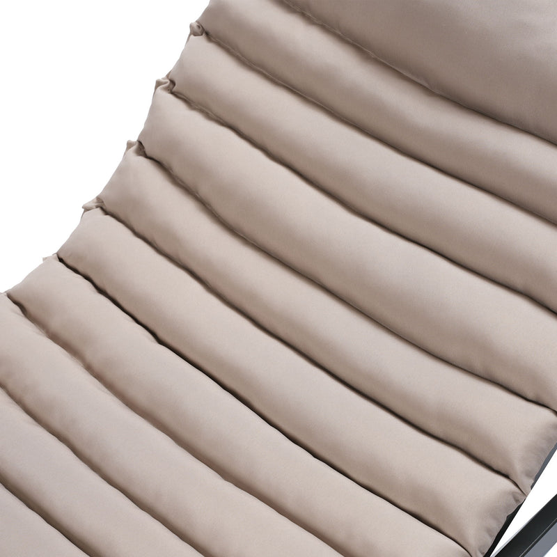 2 Piece Outdoor Chaise Lounge Chair Cushion Replacement Set