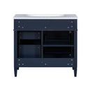 Bathroom Vanity & Top Sink, Modern Bathroom Storage Cabinet With 2 Drawers And A Tip-Out Drawer