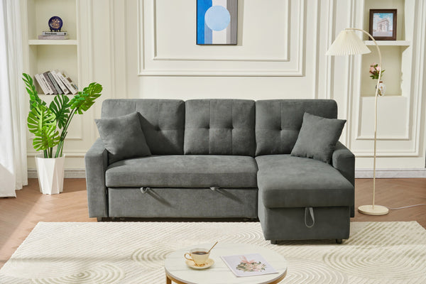 Sectional Sofa Bed, L Shaped Couch With USB Port