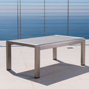 Outdoor Coffee Table Aluminum And Glass