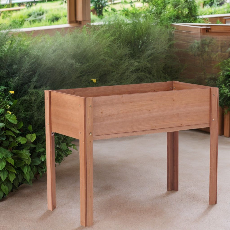 Raised Garden Bed With Legs, Elevated Planter Box For Outdoor Plants