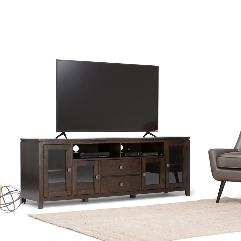 Cosmopolitan - Wide TV Media Stand - Mahogany Brown