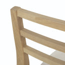 Farmhouse Style Dining Chair Set With Ladder Back Design
