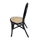 Rattan Dining Chair (Set of 2) - Black Multi