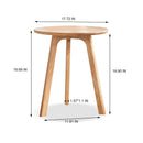Round Small End Table, Side Table For Bedroom & Balcony