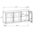 Castlewood - Dining Sideboard Buffet Server - Brown Oak