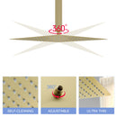 16" Square Rainfall Shower Head Fixed Wall Mount With Full Body Coverage & Self Cleaning Silicone Nozzles