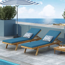 Nebulon - Outdoor Adjustable Chaise Lounge With Water Resistant Cushions (Set of 2)