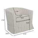 Zeniqua - Upholstered Velvet Swivel Chair With Loose Cover