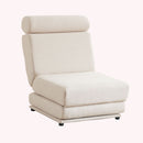 Foldable Single Chair Sofa Bed With Pillow, Easy To Store, Breathable And Wearable Linen