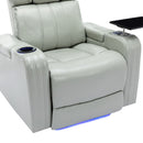 Power Recliner Theater Chair With Cooling Cup Holder, Bluetooth Speaker, LED Lights, USB Ports