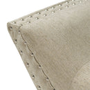 Hariata - Contemporary Fabric Tufted Ottoman Bench - Beige