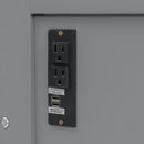 Murphy Bed With Desk, LED Lights & USB Charging Station