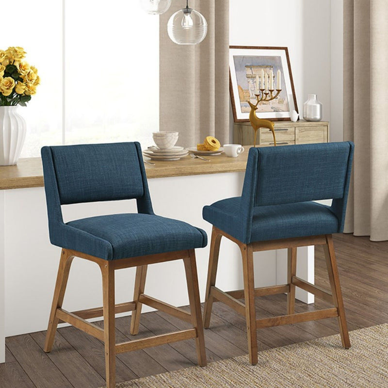 Boomerang - Dining Counter Stool Cushion - Navy
