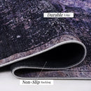 Maval - 2'6'' X 10' Washable Runner Rug - Anthracite