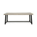 Equilibrium - Outdoor Dining Table With Wooden Frame And Slat Top