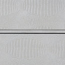 Anpu - Console Cabinet - Silver Faux Crocodile Skin