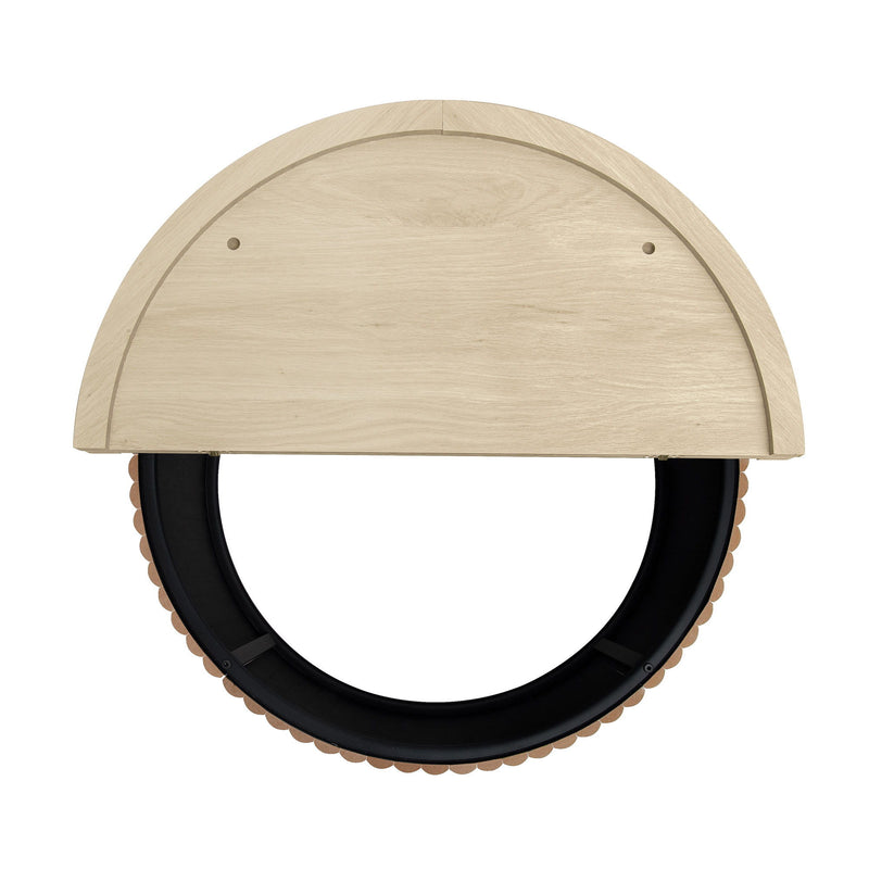 Coffee Table, Round Coffee Table, Modern Side Tables Accent End Table For Living Room, Apartment - Natural