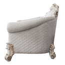 Vendome II - Chair With 2 Pillows - Two Tone Ivory Fabric & Antique Pearl