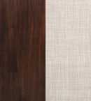 Barton - 5 Piece Round Wood Dining Table Set - Dark Brown