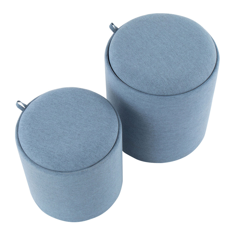 Tray - Contemporary Nesting Ottoman Set