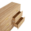 Modern Drawer Dresser For Bedroom, Ample Storage Wide Chest Of Drawers