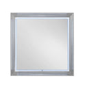 Moon - Marble Mirror With LED - White