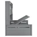 Daybed With All-In-One Cabinet And Shelf