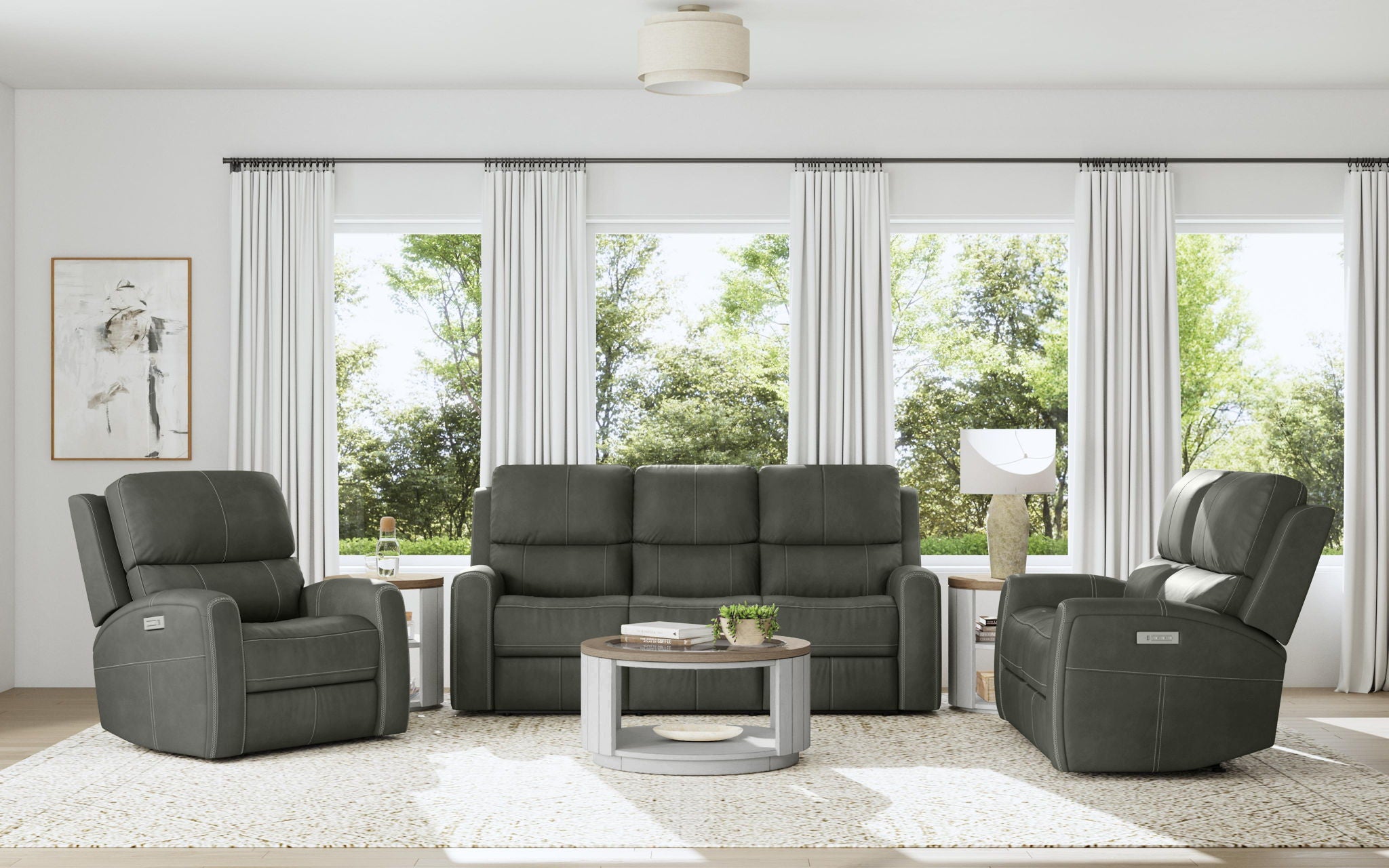 Linden - Power Recliner With Power Headrest & Lumbar