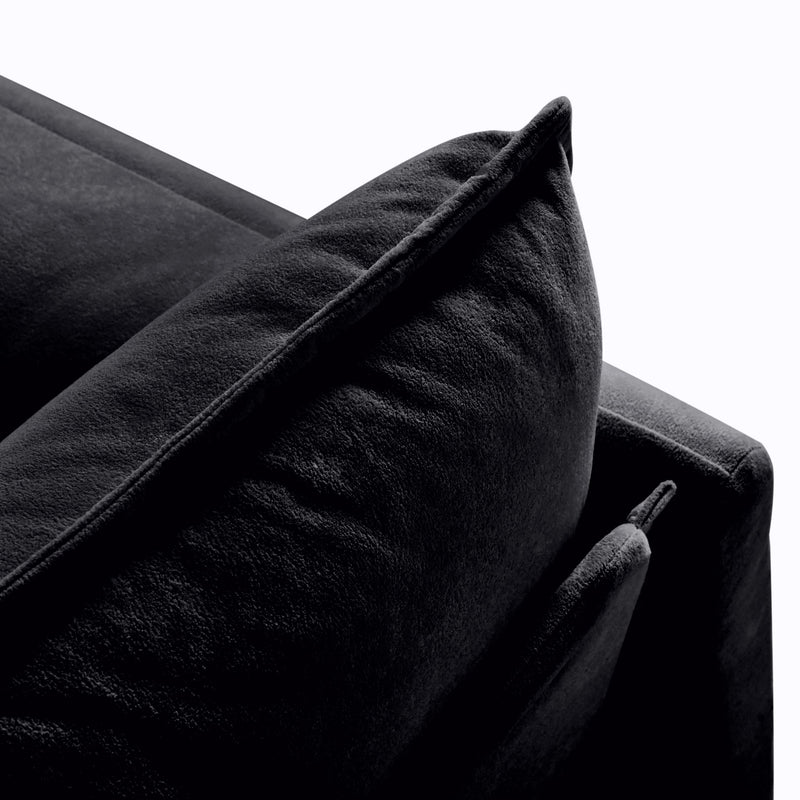 Modern Comfy Deep Seat Modular Sectional Sofa Cloud Couch With Ottoman