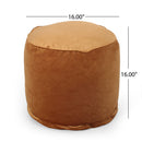 Shimon - Cylinder Pouf Ottoman And Floor Cushion